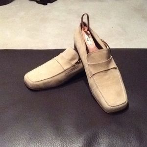 VIA SPIGA Tan Suede Loafers . Excellent Condition